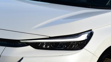 Honda e:Ny1 vs Hyundai Kona Electric - Honda e:Ny1 front headlight 